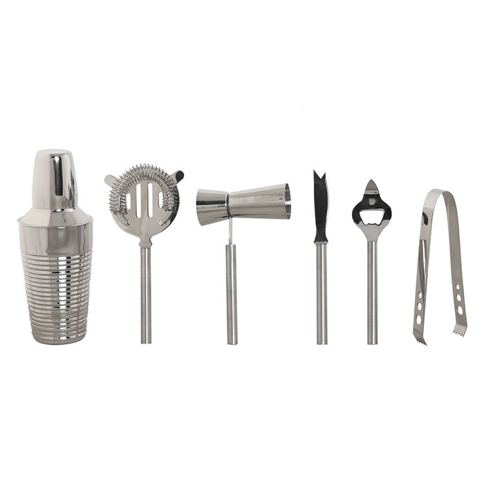 Coffret Cocktail Home ESPRIT Doré Argenté Acier inoxydable 22 x 22 x 21 cm Coffret Cocktail Home ESPRIT Doré Argenté Acier inoxydable 22 x 22 x 21 cm