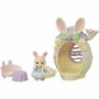 Sylvanian Families 5802 - La Cachette aux Oeufs - Coffret avec Bébé Lapin Marguerite Articulé, Panier et Oeufs - Jouet d'Imagination pour Enfants dès 3 Ans