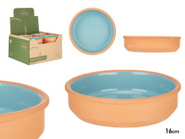 LA DEHESA Cazuela ronde 16cm Turquoise-Marron