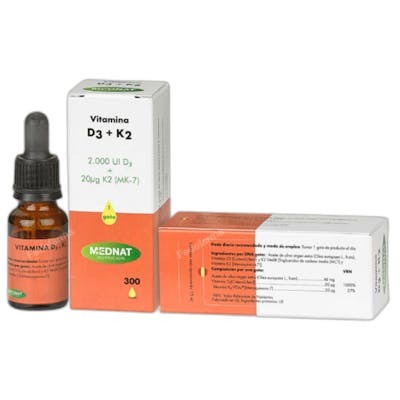 MEDNAT Vitamine D3+K2 gouttes 15 ml MEDNAT Vitamine D3+K2 gouttes 15 ml