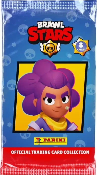 Panini Brawl Stars Cartes à Collectionner - Boîte Métal avec 8 Pochettes et 64 Cartes dont Brillantes, Lenticulaires et Édition Limitée