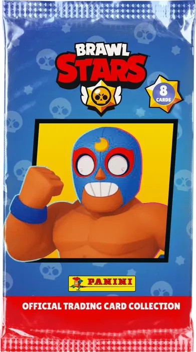 Panini Brawl Stars Cartes à Collectionner - Boîte Métal avec 8 Pochettes et 64 Cartes dont Brillantes, Lenticulaires et Édition Limitée