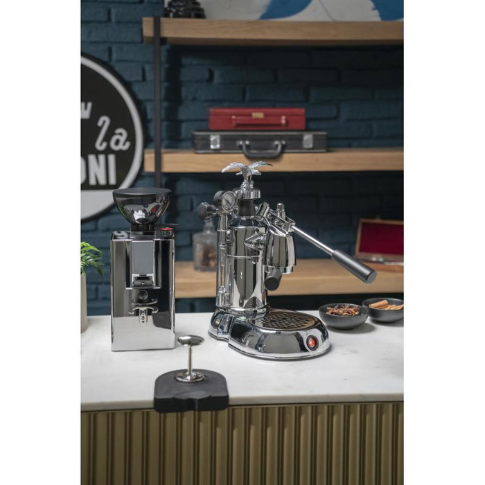 La Pavoni LPLMLN01EU Machine à espresso manuelle Milano argent
