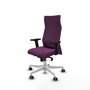Piqueras Y Crespo Fauteuil de Bureau Albacete, Similicuir Violet, Mécanisme Synchrone, Accoudoirs 2D