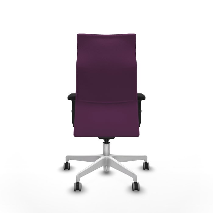 Piqueras Y Crespo Fauteuil de Bureau Albacete, Similicuir Violet, Mécanisme Synchrone, Accoudoirs 2D