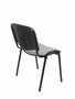 Silla Iso tapizada con Tela color Gris. Sin brazos