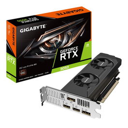 Gigabyte NVIDIA GeForce RTX 3050 6GB GDDR6 - Carte Graphique Gaming PCIe 4.0 avec 2x HDMI 2.1 et 2x DisplayPort 1.4a - Design Bas Profil et Système de Refroidissement Performant