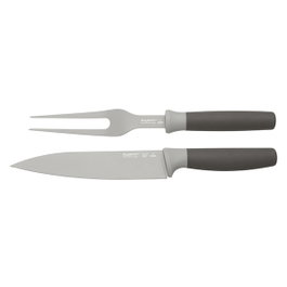 Berghoff Set de 2 pièces pour trancher la viande (3950095) - Couteau et fourchette avec manche ergonomique