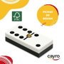 Cayro - Domino Competicion - Jeu de domino en bois - Boîte en bois 18 x 6.9 x 8 cm - Langues : espagnol, anglais, français, italien, portugais, allemand