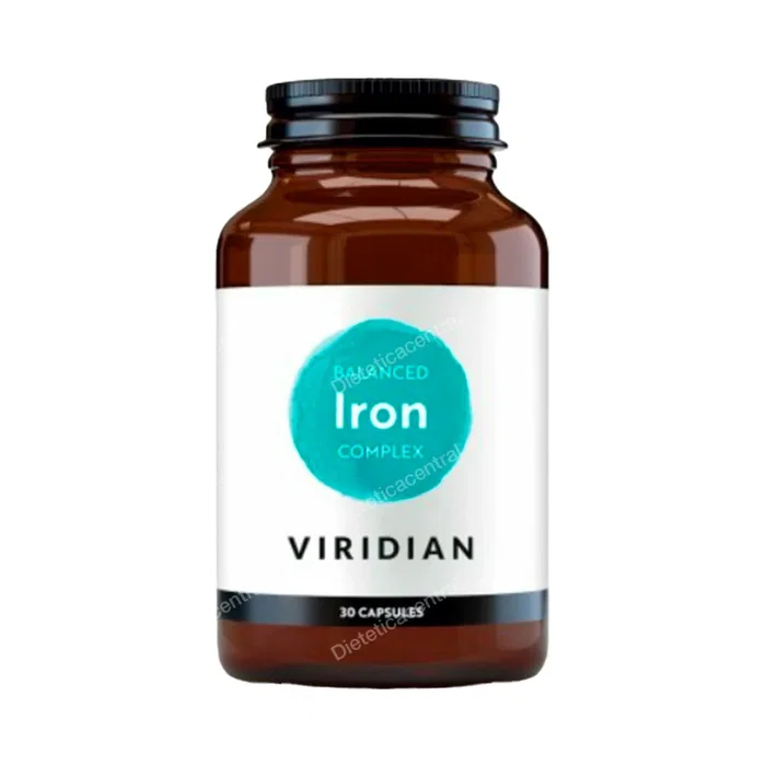 Viridian Hierro Balanceado Complex 30 Gélules Végétales Complément Alimentaire Fer Viridian Hierro Balanceado Complex 30 Gélules Végétales Complément Alimentaire Fer