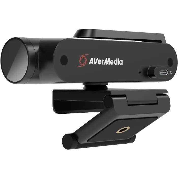 Avermedia Live Streamer CAM 513 - Webcam 4K Ultra HD avec Grand Angle, Focus Fixe et USB 3.0 pour Streaming et Visioconférence