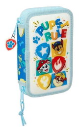 Safta Plumier double Paw Patrol Pups Rule Bleu 28 pièces
