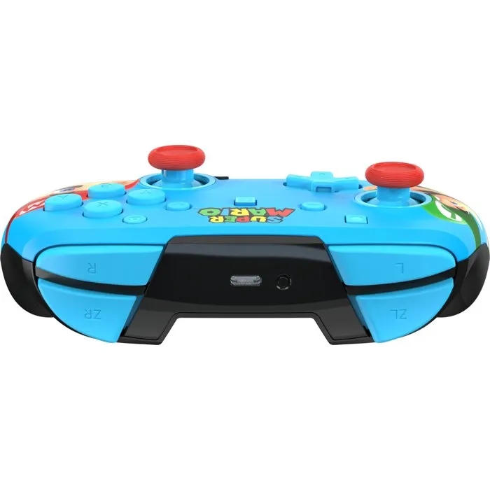Turtle Beach Rematch - Manette de jeu sans fil officielle pour Nintendo Switch 2 - Design Super Mario - TMR sticks, RGB, bouton C, commandes par mouvement