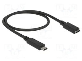 DELOCK Câble USB C vers USB C 0,5m Noir