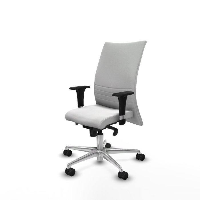 Piqueras Y Crespo Silla Albacete confidente, Blanc, Mécanisme Synchrone, Base Aluminium Piqueras Y Crespo Silla Albacete confidente, Blanc, Mécanisme Synchrone, Base Aluminium
