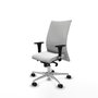 Piqueras Y Crespo Silla Albacete confidente, Blanc, Mécanisme Synchrone, Base Aluminium