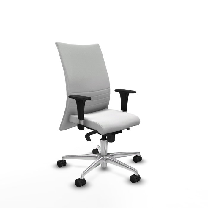 Piqueras Y Crespo Silla Albacete confidente, Blanc, Mécanisme Synchrone, Base Aluminium Piqueras Y Crespo Silla Albacete confidente, Blanc, Mécanisme Synchrone, Base Aluminium