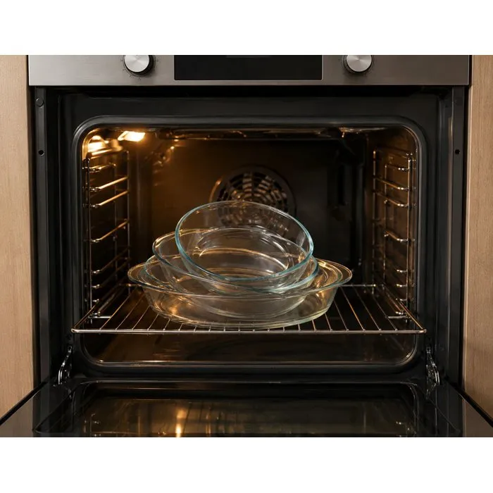 Duralex Ovenchef Transparent - Service de 3 plats ovales en verre Duralex Ovenchef Transparent - Service de 3 plats ovales en verre