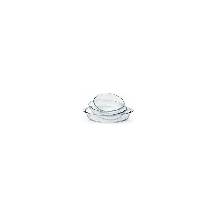 Duralex Ovenchef Transparent - Service de 3 plats ovales en verre Duralex Ovenchef Transparent - Service de 3 plats ovales en verre