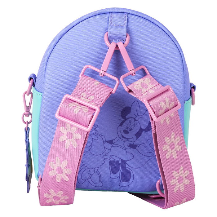 LOUNGEFLY Sac à dos Bolso mochila Daisy & Minnie Disney - 21 cm - Taille : 17 x 10 x 21 cm