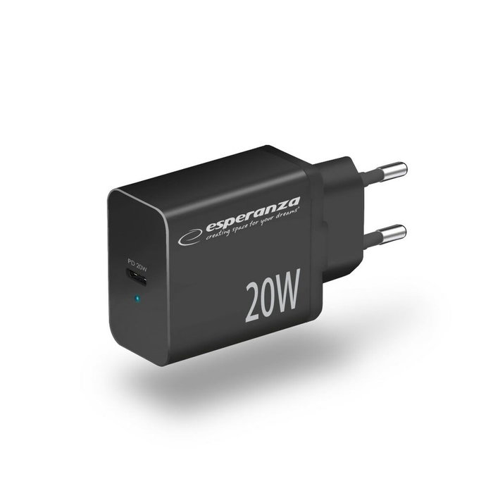 Esperanza Chargeur mural EZC104K Noir Esperanza Chargeur mural EZC104K Noir