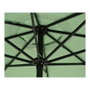 Outdoor Living By Decoris Parasol de jardin vert avec bordure blanche ø270 x 235 cm