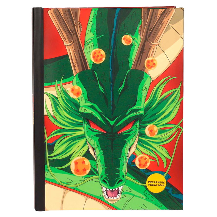 SD TOYS Carnet A5 Dragon Ball Shenron avec LED - 210 x 155 mm - Agenda, bloc-notes SD TOYS Carnet A5 Dragon Ball Shenron avec LED - 210 x 155 mm - Agenda, bloc-notes