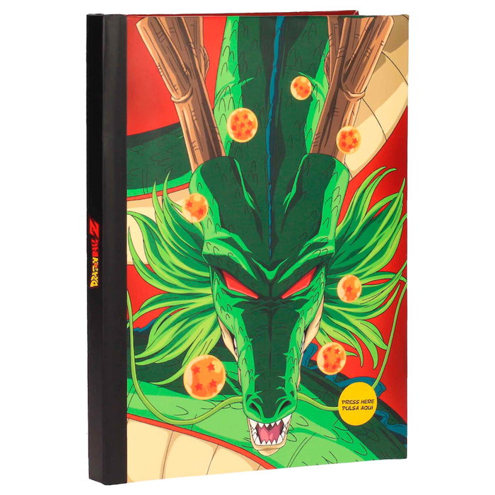 SD TOYS Carnet A5 Dragon Ball Shenron avec LED - 210 x 155 mm - Agenda, bloc-notes SD TOYS Carnet A5 Dragon Ball Shenron avec LED - 210 x 155 mm - Agenda, bloc-notes