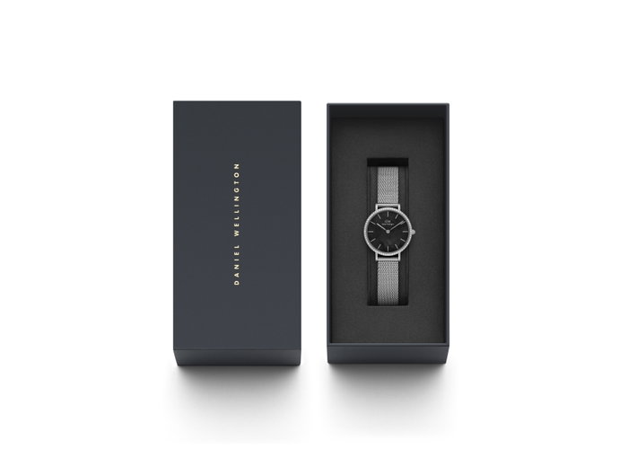 Daniel Wellington Petite 28 Bezel Mesh Black MOP S