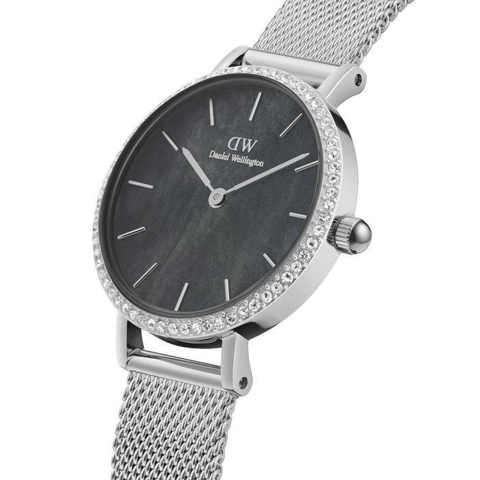 Daniel Wellington Petite 28 Bezel Mesh Black MOP S