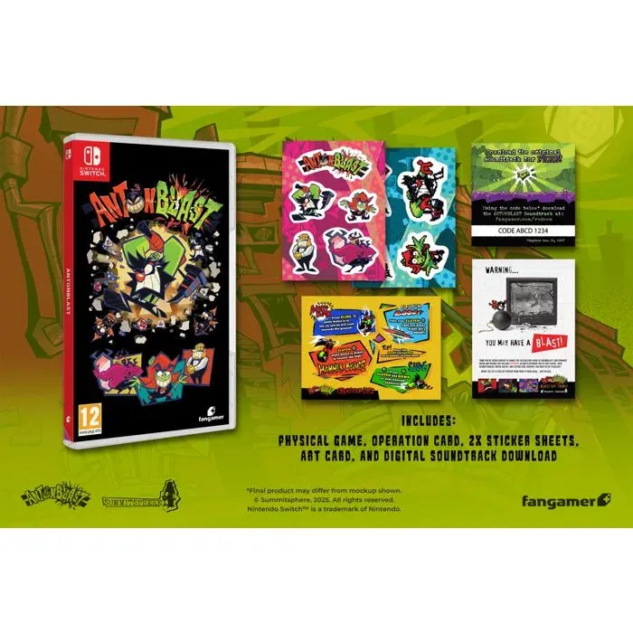 Just For Games Antonblast Nintendo Switch - Jeu d'action et de plateforme physique pour Nintendo Switch