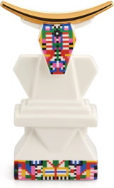 Alessi ESA05 4 Vache en porcelaine décorée à la main