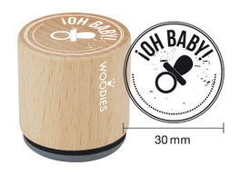 Woodies Tampon Oh Baby 33x30mm