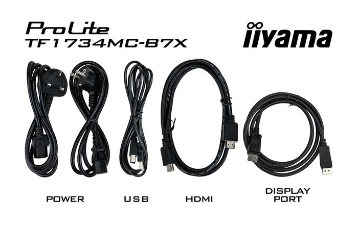 iiyama TF1734MC-B7X - Moniteur tactile Open Frame 17" (1280x1024) - Tactile capacitif projeté 10 points, IP65, VGA/HDMI/DisplayPort/USB