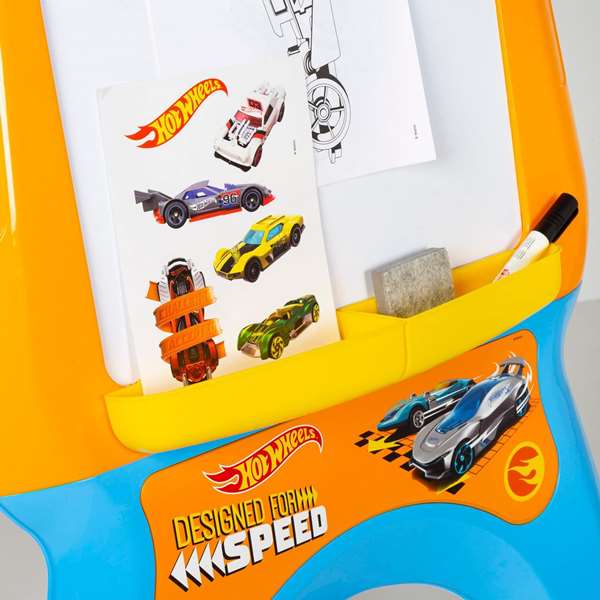 Hot Wheels Tableau avec 13 Accessoires - Jeu Créatif pour Enfants de 3 ans et plus
