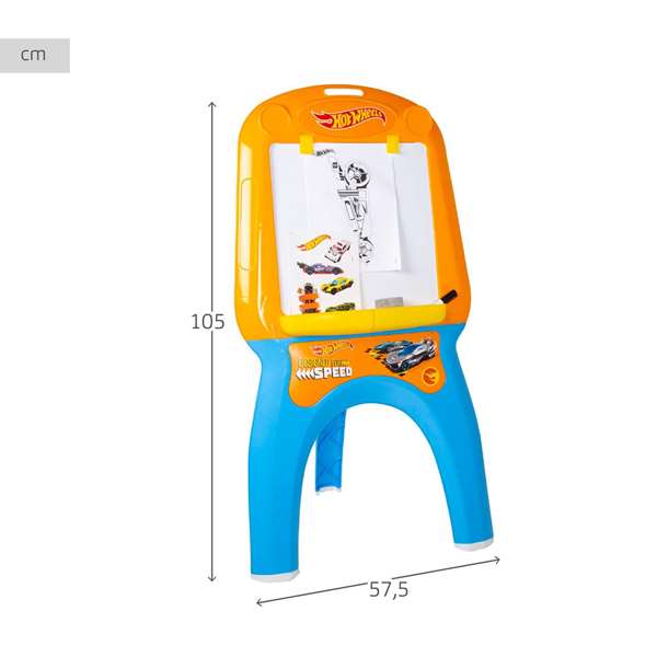 Hot Wheels Tableau avec 13 Accessoires - Jeu Créatif pour Enfants de 3 ans et plus