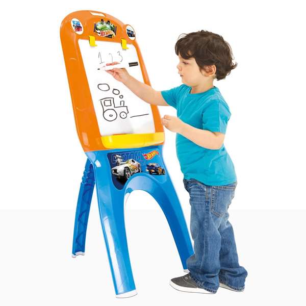 Hot Wheels Tableau avec 13 Accessoires - Jeu Créatif pour Enfants de 3 ans et plus