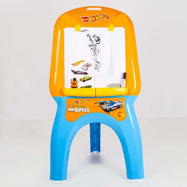 Hot Wheels Tableau avec 13 Accessoires - Jeu Créatif pour Enfants de 3 ans et plus