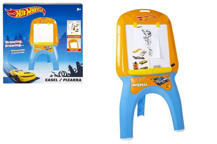 Hot Wheels Tableau avec 13 Accessoires - Jeu Créatif pour Enfants de 3 ans et plus