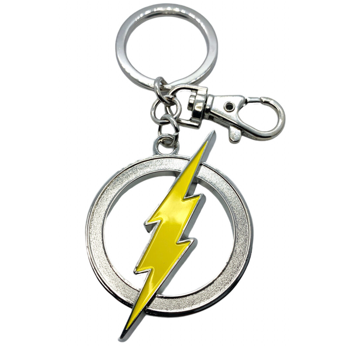 MONOGRAM Porte-clés logo Flash Marvel en métal - Taille 6 cm MONOGRAM Porte-clés logo Flash Marvel en métal - Taille 6 cm