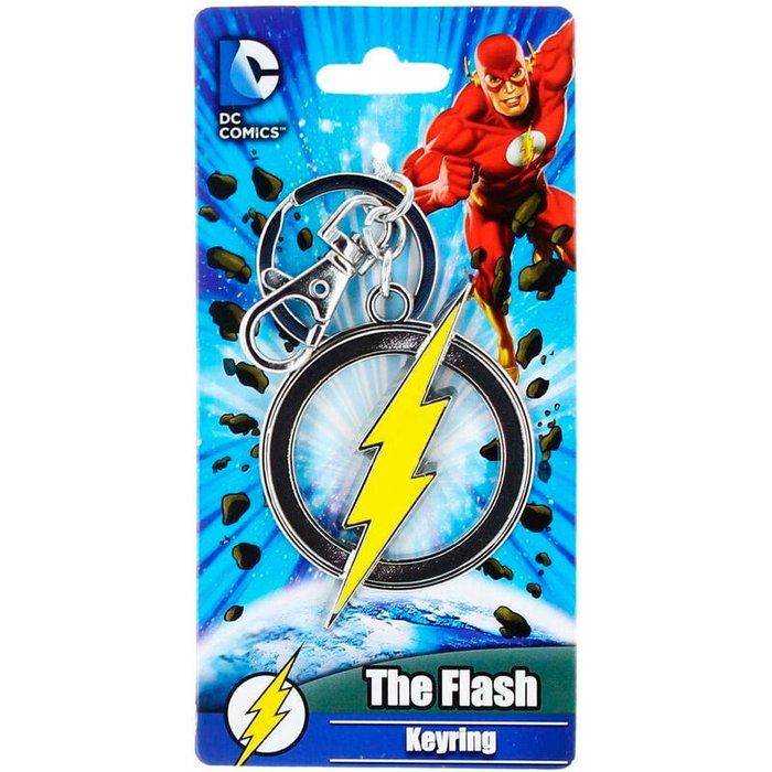 MONOGRAM Porte-clés logo Flash Marvel en métal - Taille 6 cm MONOGRAM Porte-clés logo Flash Marvel en métal - Taille 6 cm