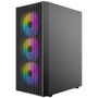 Antec AX27 Boîtier PC Gaming ATX avec 4 Ventilateurs ARGB et Panneau en Verre Trempé