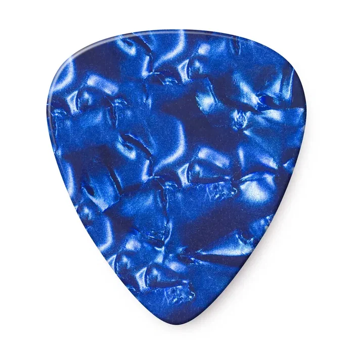 DUNLOP Pack de 72 Médiators Genuine Celluloid Classic Bleu Nacré - Medium