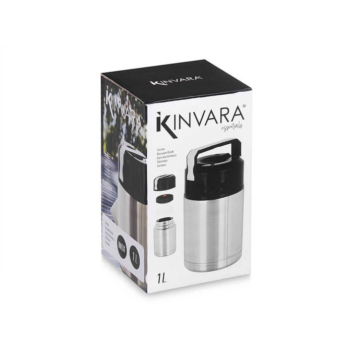KINVARA Lot de 6 Thermos pour Nourriture 1L Acier