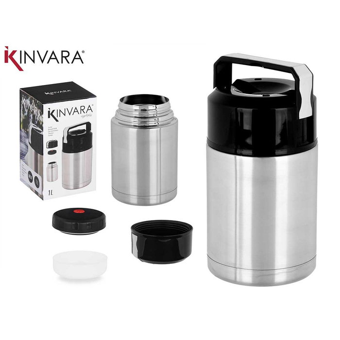 KINVARA Lot de 6 Thermos pour Nourriture 1L Acier