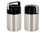 Kinvara Thermos Alimentaire 1L Acier Inoxydable 11,5 x 19,5 cm Métal et Noir, 1000 ml (Set de 6)