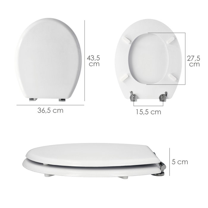 ORYX Tapa WC Blanco Deluxe ORYX Tapa WC Blanco Deluxe