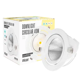 BX3 Luminaire LED downlight orientable encastré 40W 3760Lm 3000K UGR17 50000h BX3-40W-G-WW