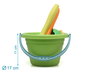 KioKids Jeu de Plage pour Enfants 18 Mois et Plus - Set 8 Pièces avec Cubo, Pelle, Râteau et Moules - Matériau Durable (40% Blé)