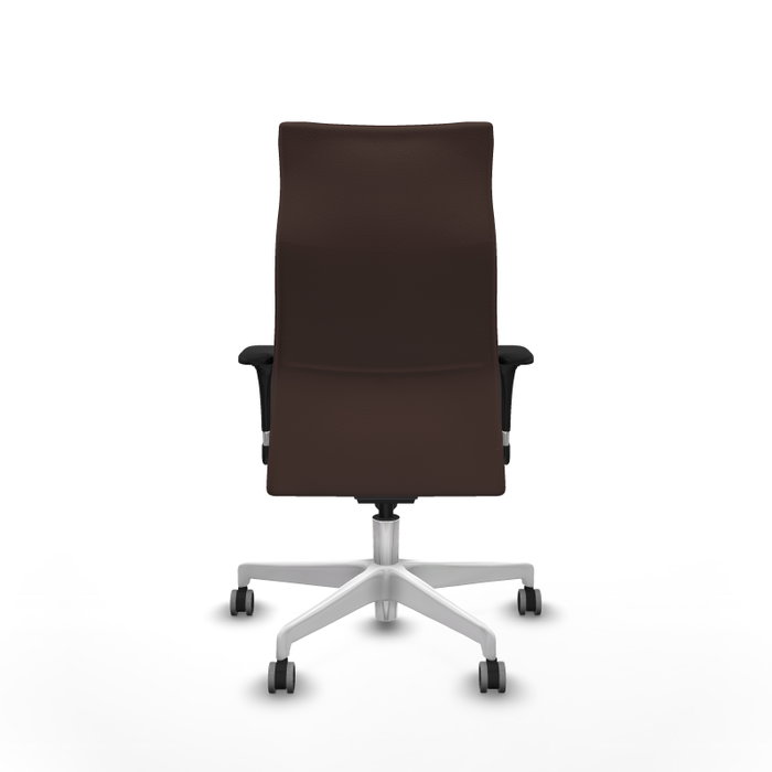 Piqueras Y Crespo Fauteuil Albacete, Simili-cuir Marron foncé, Mécanisme Synchrone, Base Blanche, Accoudoirs 1D, Roulettes 65mm Piqueras Y Crespo Fauteuil Albacete, Simili-cuir Marron foncé, Mécanisme Synchrone, Base Blanche, Accoudoirs 1D, Roulettes 65mm